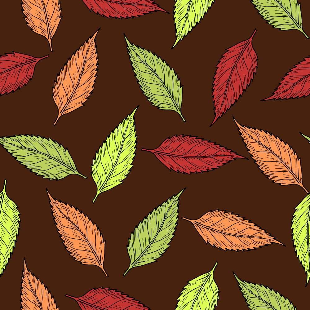 Onlinelabels Clip Art Autumn Leaves Pattern